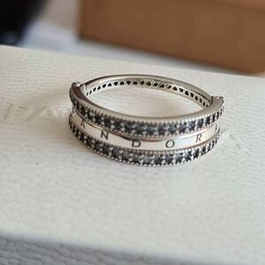 Pandora Silver Sparkling Ring